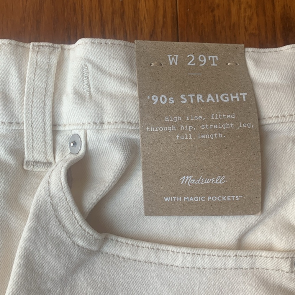 NWT Madewell ecru jean - Picture 2 of 3